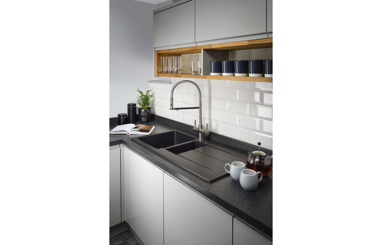 Abode 3 IN 1 Professional Monobloc Tap - Brushed Nickel