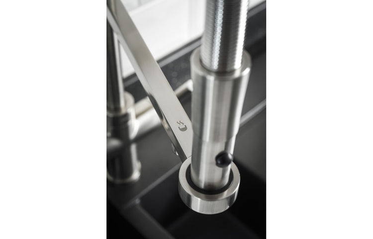 Abode 3 IN 1 Professional Monobloc Tap - Brushed Nickel